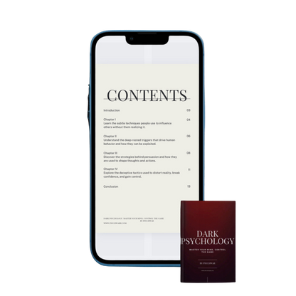 Dark Psychology: Master Your Mind, Control the Game  E-book